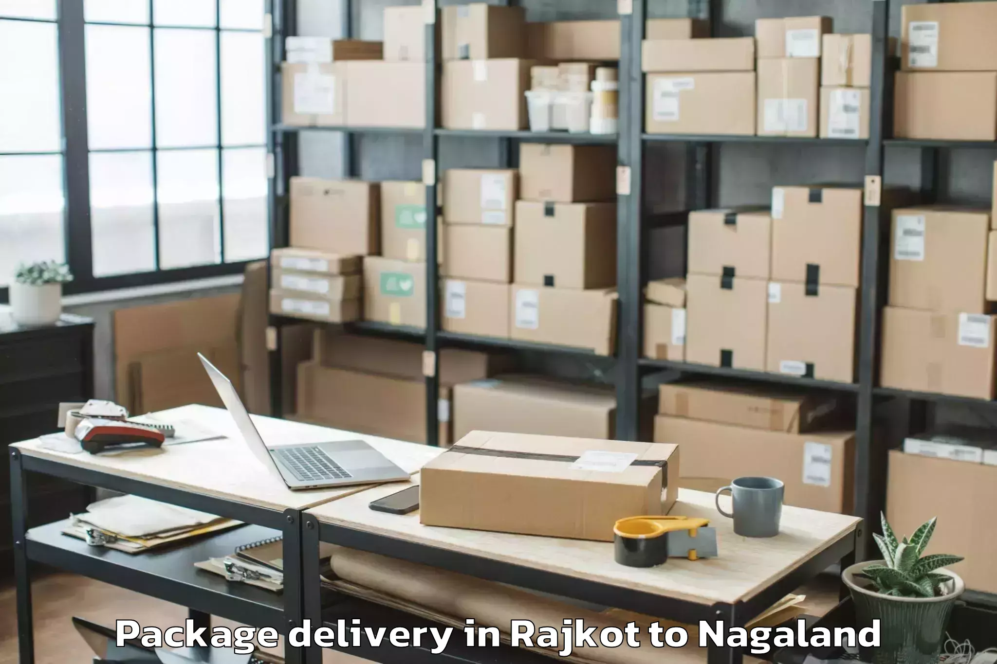 Leading Rajkot to Noksen Package Delivery Provider